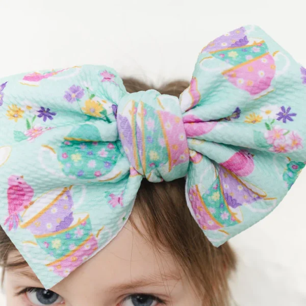 Tea Three Big Bow Headband