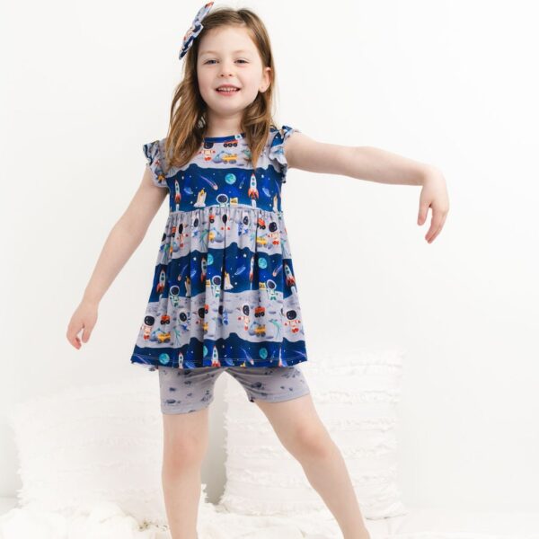 3 piece girls peplum set