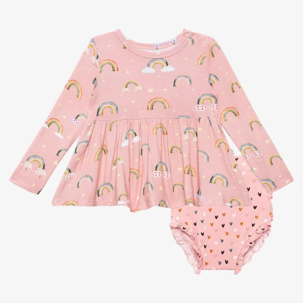 Peplum and bloomer set
