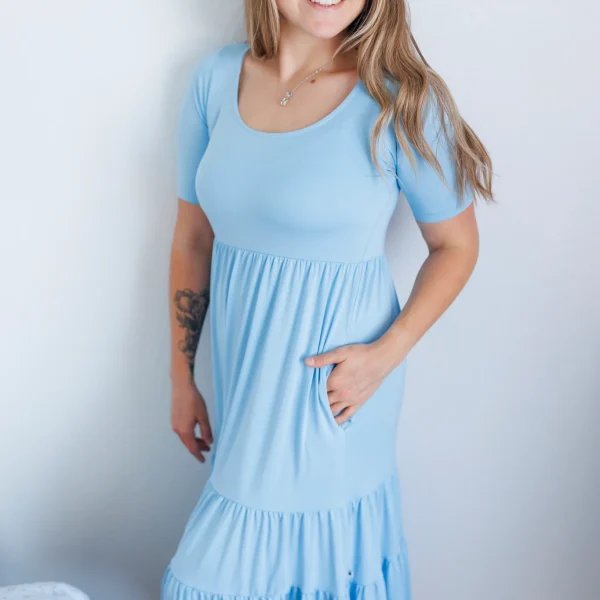Sky Blue Women's Maxi Dress